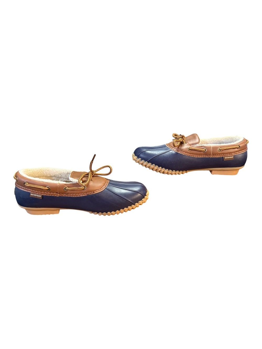 JBU by Jambu Gwen Duck Shoes Loafers Navy Whiskey Women’s Size 9 M - Picture 5 of 9